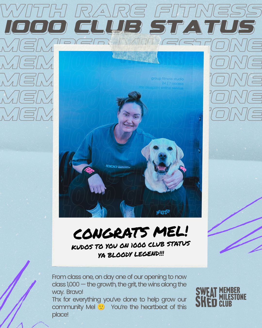 Mel — 1000-class milestone
